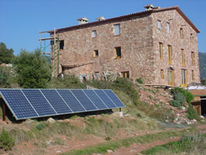 Campo fotovoltaico para viviendas